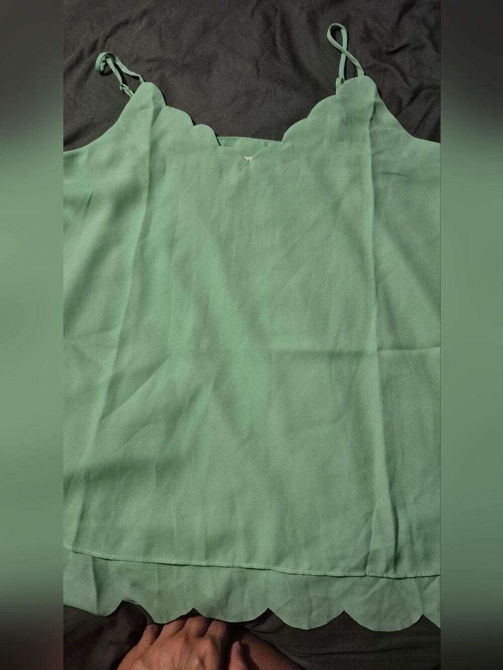 White Birch Mint Green Cami Size XL
